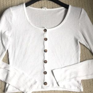 Long sleeve white shirt